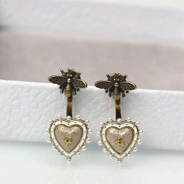 Europe and America Luxury Fashion Women Earrings Gold Plated Pearl Heart Bee Earrings for Girls Women Nice Gift
Europe and America Luxury Fashion Women Earrings Gold Plated Pearl Heart Bee Earrings for Girls Women Nice Gift