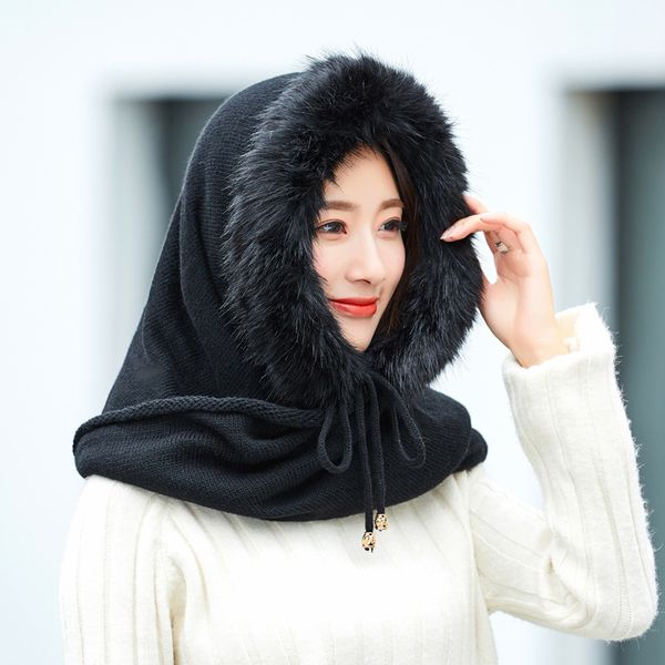 plus velvet hat female multi-fuction knitted cashmere hat collar set winter neck warmer hooded earmuffs warm thickened bib, Blue;gray
plus velvet hat female multi-fuction knitted cashmere hat collar set winter neck warmer hooded earmuffs warm thickened bib, Blue;gray