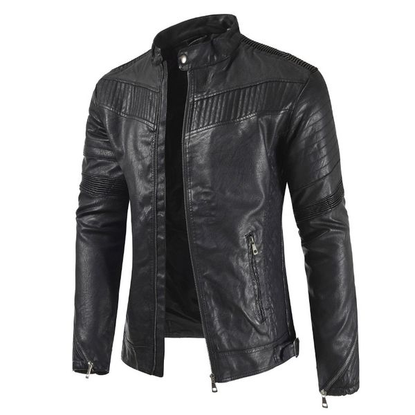 men's pu leather jackets spring autumn winter motorcycle biker faux leather jacket men clothes thick velvet coats s-3xl, Black;brown
men's pu leather jackets spring autumn winter motorcycle biker faux leather jacket men clothes thick velvet coats s-3xl, Black;brown