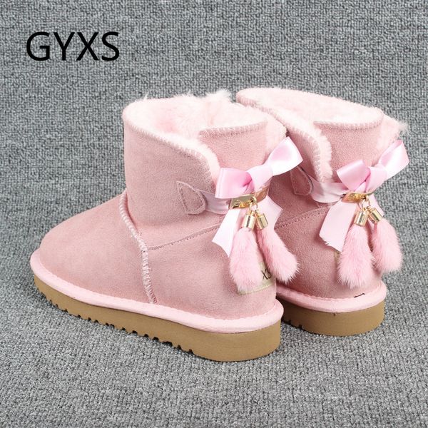 2019 new gyxs snow boots winter 2019 buffalo mink hair bowed low-barrel boots, Black
2019 new gyxs snow boots winter 2019 buffalo mink hair bowed low-barrel boots, Black