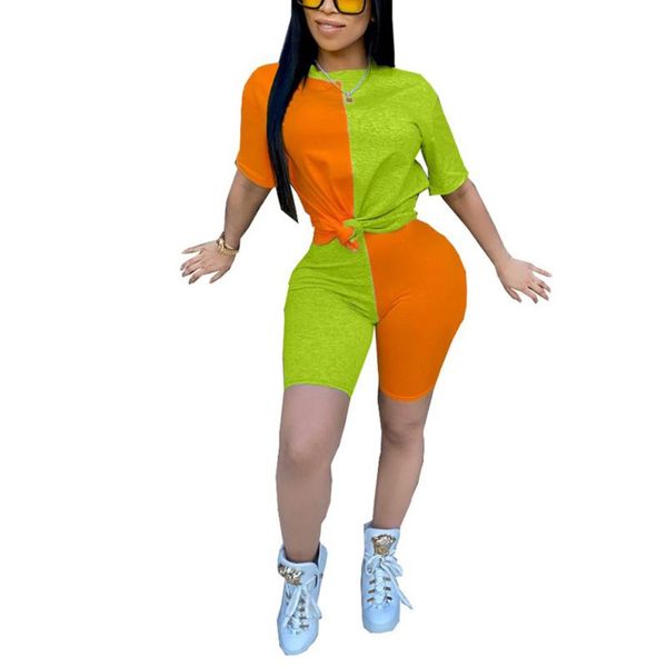 running sets sports women patchwork short sleeve t shirts+high waist shorts fitness gym casual 2pcs suit tracksuits streetwear, Black;blue
running sets sports women patchwork short sleeve t shirts+high waist shorts fitness gym casual 2pcs suit tracksuits streetwear, Black;blue