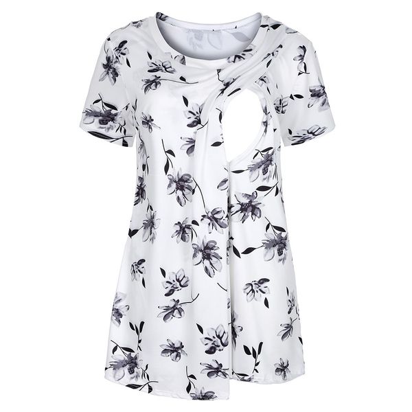 women pregnant maternity clothes floral print nursing baby pregnancy shirt breastfeeding clothes ropa embarazada, White
women pregnant maternity clothes floral print nursing baby pregnancy shirt breastfeeding clothes ropa embarazada, White