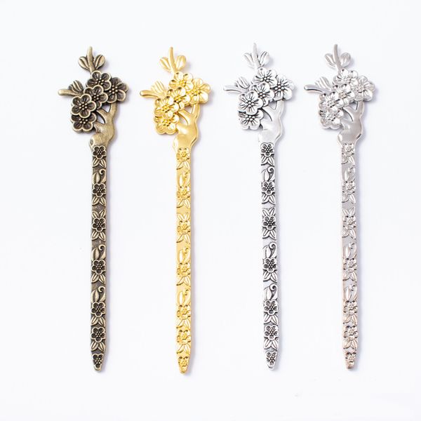 10pcs 132*28mm antique bronze vintage silver plum flower hair stick gold hairstick hairpin ethnic hairwear hair jewelry bookmark, Golden;white
10pcs 132*28mm antique bronze vintage silver plum flower hair stick gold hairstick hairpin ethnic hairwear hair jewelry bookmark, Golden;white