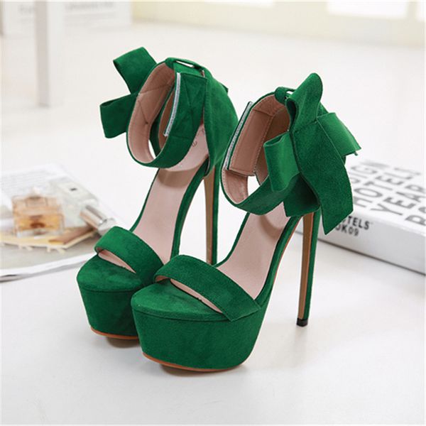 2019 women summer fetish 17cm high heels 6cm platform luxury sandals lady green pumps bow party prom catwalk strap shoes, Black
2019 women summer fetish 17cm high heels 6cm platform luxury sandals lady green pumps bow party prom catwalk strap shoes, Black