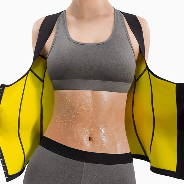 women neoprene waist trainer vest corset tank body shaperwear sauna weight loss slimming running fitness clothes sportswear, Black;blue
women neoprene waist trainer vest corset tank body shaperwear sauna weight loss slimming running fitness clothes sportswear, Black;blue