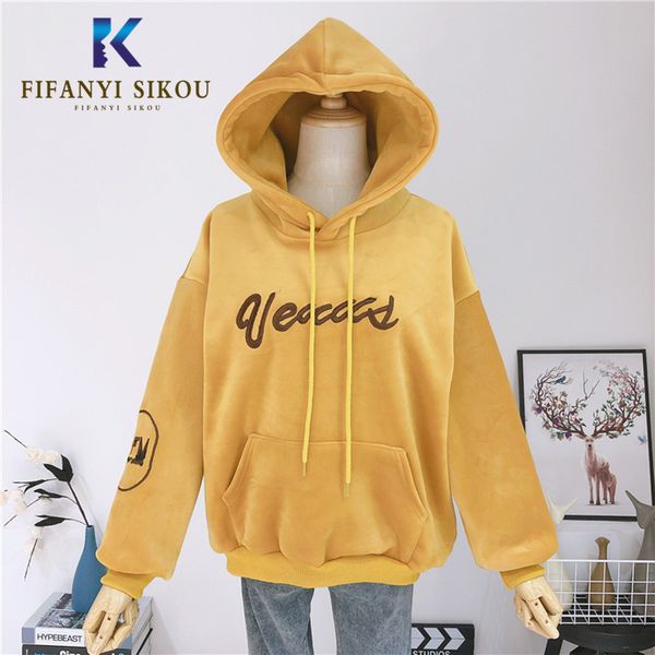 autumn winter hoodies women velvet sweatshirt fashion embroidery long sleeve thick warm pullover female hooded sweatshirts, Black
autumn winter hoodies women velvet sweatshirt fashion embroidery long sleeve thick warm pullover female hooded sweatshirts, Black