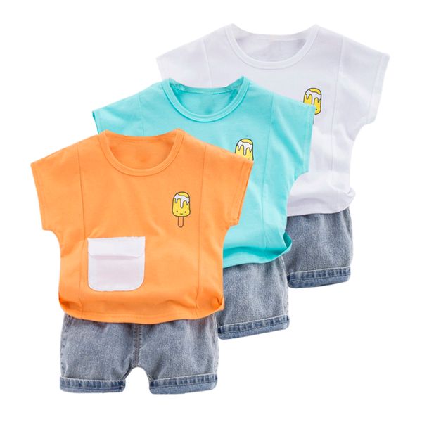 kids sport clothes sests boys girls summer cute cartoon casual short-sleeved shorts jeans suit, White
kids sport clothes sests boys girls summer cute cartoon casual short-sleeved shorts jeans suit, White