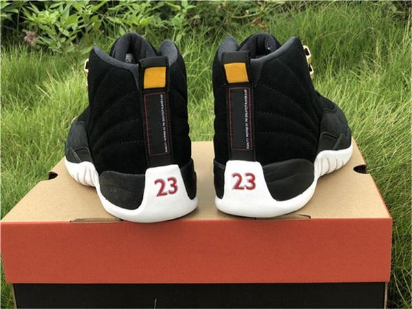 2020 air authentic 12 reverse taxi metallic gold black white men basketball shoes 130690-017 real carbon fiber athletic shoes with og box
2020 air authentic 12 reverse taxi metallic gold black white men basketball shoes 130690-017 real carbon fiber athletic shoes with og box