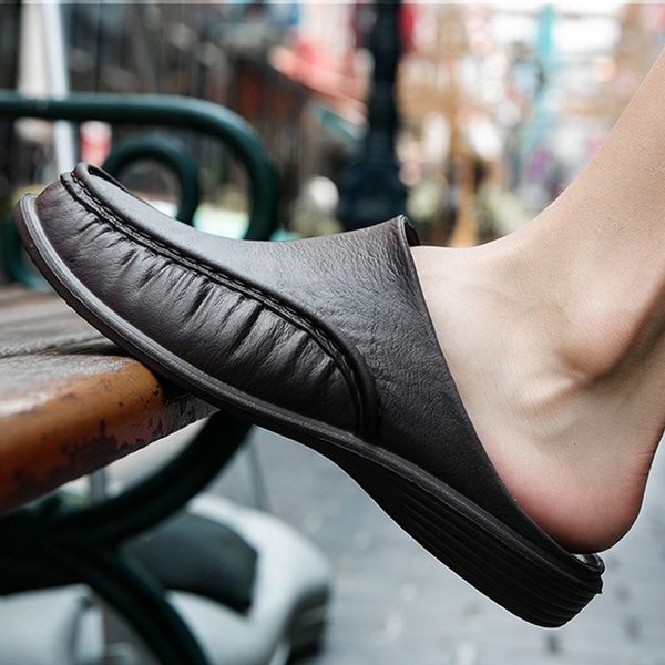 slippers men comfy backless casual sandals breathable anti-slip for summer outdoor hsj88, Black
slippers men comfy backless casual sandals breathable anti-slip for summer outdoor hsj88, Black