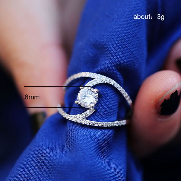 fashion gorgeous inlaid full zircon curved rings princess jewelry simple hollow women's engagement wedding rings bague femme, Silver
fashion gorgeous inlaid full zircon curved rings princess jewelry simple hollow women's engagement wedding rings bague femme, Silver