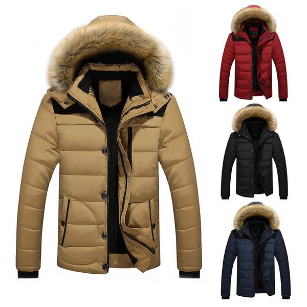 mens winter jacket men plus size thick warm parka fleece casual fur hooded jacket coat with pocket windbreaker outerwear, Black
mens winter jacket men plus size thick warm parka fleece casual fur hooded jacket coat with pocket windbreaker outerwear, Black