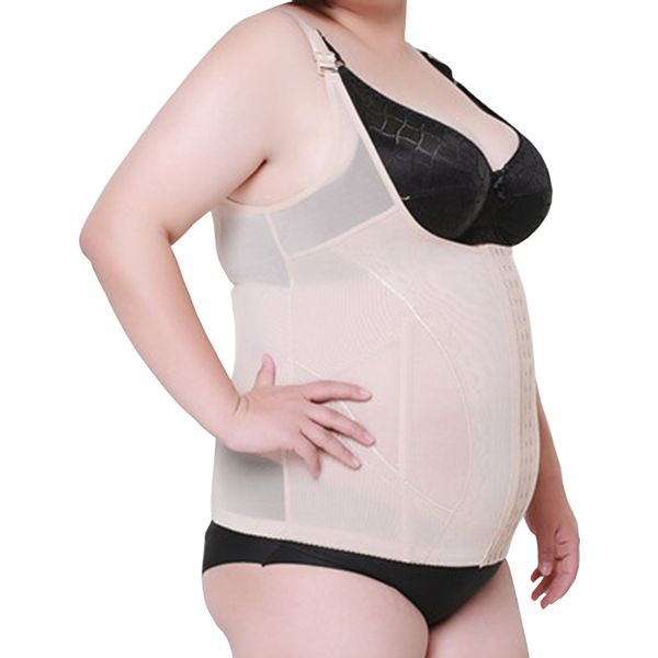 women plus fat siamese corset postpartum thin waist slimming bodysuit elastic shapewear large size body shapers corsets, Black;white
women plus fat siamese corset postpartum thin waist slimming bodysuit elastic shapewear large size body shapers corsets, Black;white