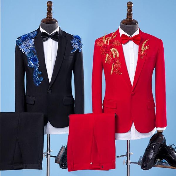 applique wedding suits men blazer boys prom mariage suits fashion slim masculino latest coat pant designs chorus groom clothes, White;black
applique wedding suits men blazer boys prom mariage suits fashion slim masculino latest coat pant designs chorus groom clothes, White;black