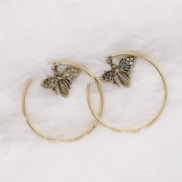 hoop & huggie earrings retro large circle bee ladies fashion jewelry statement girl oorbellen, Golden;silver
hoop & huggie earrings retro large circle bee ladies fashion jewelry statement girl oorbellen, Golden;silver