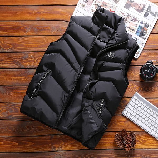 men autumn winter vest coats young fashion man casual cotton waistcoat sleeveless jacket size m-4xl, Black;white
men autumn winter vest coats young fashion man casual cotton waistcoat sleeveless jacket size m-4xl, Black;white