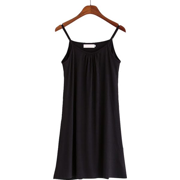 women's summer dress skirt with shoulder-straps render vest inside take petticoat nightgown full slips white black color, Black;white
women's summer dress skirt with shoulder-straps render vest inside take petticoat nightgown full slips white black color, Black;white