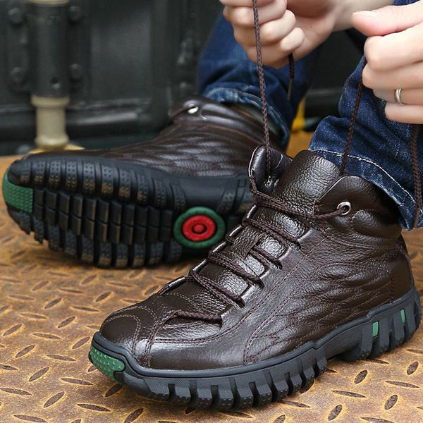 comfort winter men boots with fur 2019 genuine leather shoes men non-slip waterproof high basic boots army male shoes, Black
comfort winter men boots with fur 2019 genuine leather shoes men non-slip waterproof high basic boots army male shoes, Black