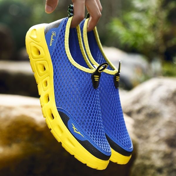 men women mesh aqua shoes breathable light wading water sport sneakers non-slip plus size upstream shoes outdoor sneakers
men women mesh aqua shoes breathable light wading water sport sneakers non-slip plus size upstream shoes outdoor sneakers