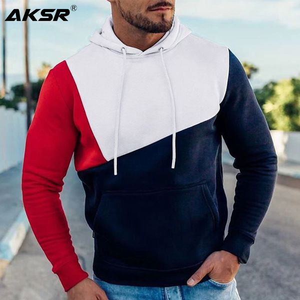 men's contrast color hoodies hip hop streetwear hooded sweatshirt men color matching one piece hoodie moletom sudadera hombre, Black
men's contrast color hoodies hip hop streetwear hooded sweatshirt men color matching one piece hoodie moletom sudadera hombre, Black