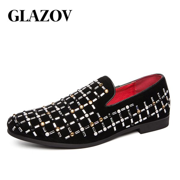 glazov brand size 38-46 men fashion loafer shoes party dress casual rhinestone pointed toe flat breathable party dress shoes, Black
glazov brand size 38-46 men fashion loafer shoes party dress casual rhinestone pointed toe flat breathable party dress shoes, Black