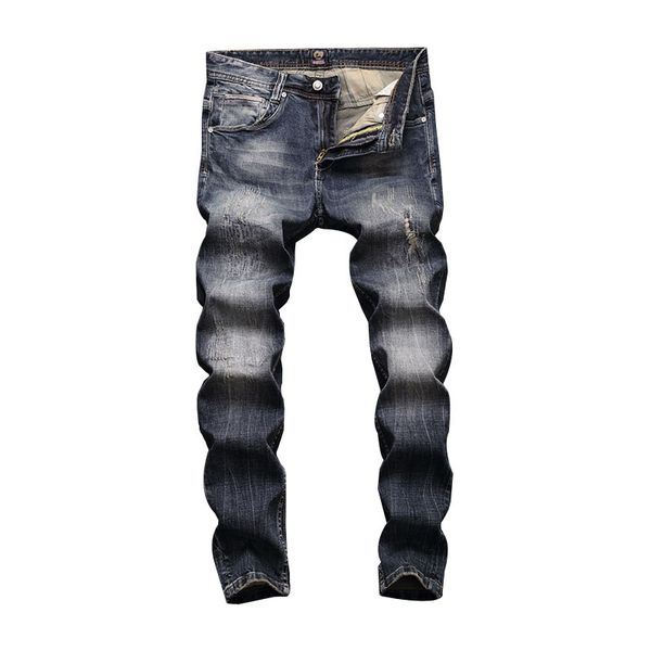 2019 italian style fashion men jeans vintage designer ripped jeans homme slim fit cotton pants classical men, Blue
2019 italian style fashion men jeans vintage designer ripped jeans homme slim fit cotton pants classical men, Blue