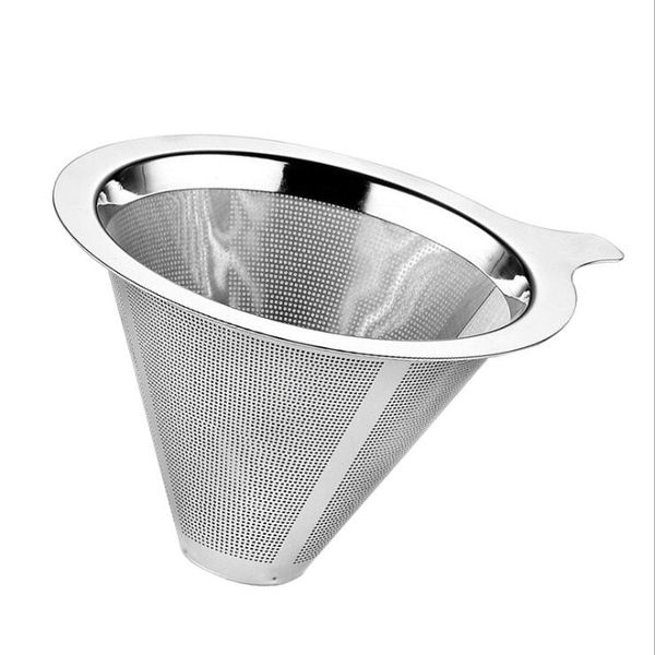 reusable coffee filter stainless steel cone coffee filter baskets mesh strainer pour over coffee dripper with stand holder
reusable coffee filter stainless steel cone coffee filter baskets mesh strainer pour over coffee dripper with stand holder