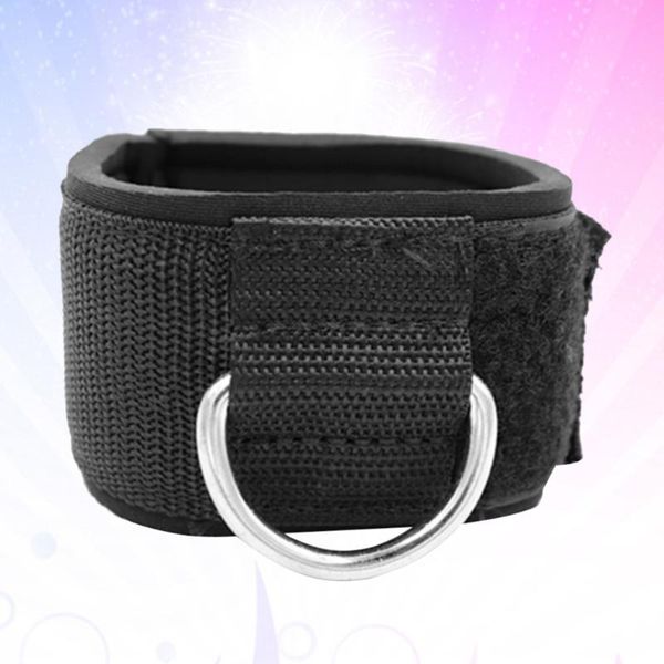 1 pair of ankle straps gym leg stretch training cotton protective tools for man woman (black 
1 pair of ankle straps gym leg stretch training cotton protective tools for man woman (black