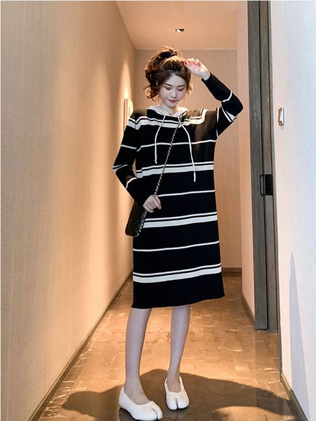 maternity striped lactation clothes winter stripe postpartum women breastfeeding hooded knitting dress fashion nursing clothes, White
maternity striped lactation clothes winter stripe postpartum women breastfeeding hooded knitting dress fashion nursing clothes, White