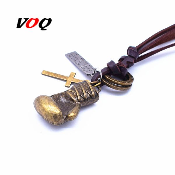 voq fashion adjustable length leather choker men copper alloy color boxing glove charm pendant necklace sport fitness jewelry, Golden;silver
voq fashion adjustable length leather choker men copper alloy color boxing glove charm pendant necklace sport fitness jewelry, Golden;silver