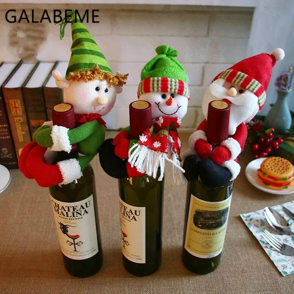 galabeme christmas wine bottle set santa claus button decor cover cap clothes kitchen decoration for christmas dinner party
galabeme christmas wine bottle set santa claus button decor cover cap clothes kitchen decoration for christmas dinner party
