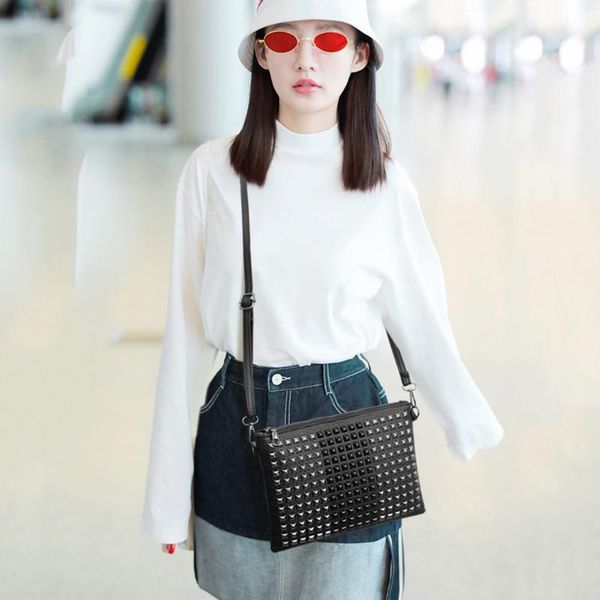 chain pu leather crossbody bags for women 2020 fashion rivet shoulder messenger bag female solid color small handbags and purses
chain pu leather crossbody bags for women 2020 fashion rivet shoulder messenger bag female solid color small handbags and purses