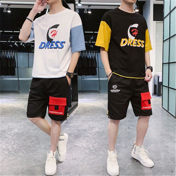 designer men sports tracksuit short sleeve casual tshirt couple suit summer loose ins fashion trend sweatshirt tee suit korean print tshirt, Gray
designer men sports tracksuit short sleeve casual tshirt couple suit summer loose ins fashion trend sweatshirt tee suit korean print tshirt, Gray