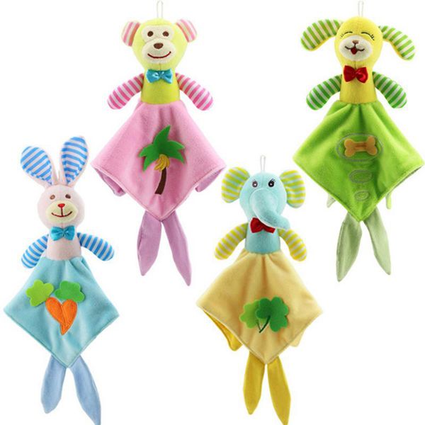 cute animal baby toys doll comforting towels baby using stuffed rattles soft towel children educational stroller toys
cute animal baby toys doll comforting towels baby using stuffed rattles soft towel children educational stroller toys