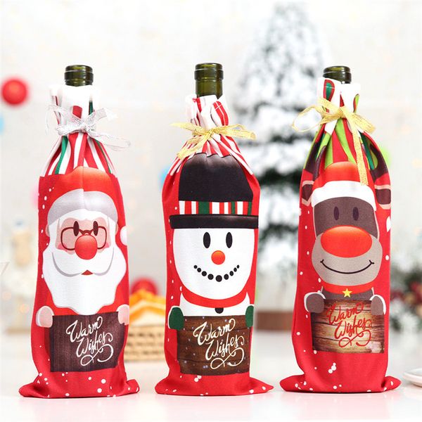 rise christmas decorations for home santa claus wine bottle cover santa snowman elk gift holders xmas navidad new year
rise christmas decorations for home santa claus wine bottle cover santa snowman elk gift holders xmas navidad new year
