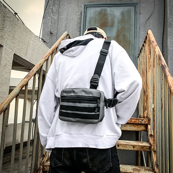fashion waist bag cool trend youth bag striped small street chest personality light red black
fashion waist bag cool trend youth bag striped small street chest personality light red black