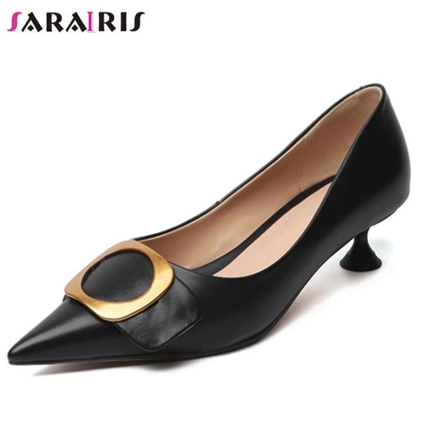 sarairis fashion female genuine leather metal slip on pumps casual leisure pointed toe pumps women spring shoes woman, Black
sarairis fashion female genuine leather metal slip on pumps casual leisure pointed toe pumps women spring shoes woman, Black