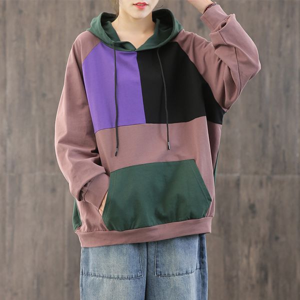 women's hoodies & sweatshirts women sweatshirt 2021 hooded spring contrast color big size pullovers loose pocket long sleeve fashion ca, Black
women's hoodies & sweatshirts women sweatshirt 2021 hooded spring contrast color big size pullovers loose pocket long sleeve fashion ca, Black