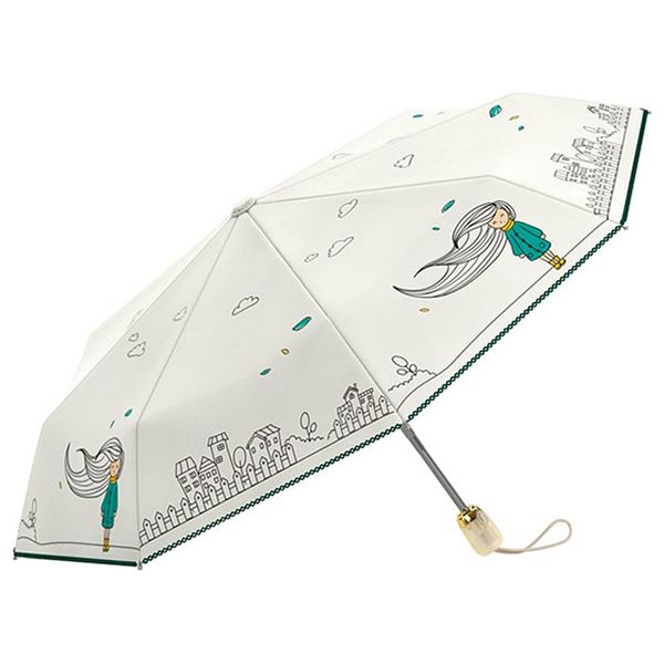 automatic folding umbrella rain women strong 8k waterproof anti uv sun umbrellas