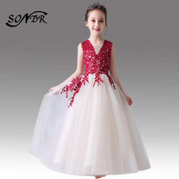 girl's dresses girl party gowns ht071 red embroidered lace dress for girls vintage elegant flower long primera comunion decoracion, Red;yellow
girl's dresses girl party gowns ht071 red embroidered lace dress for girls vintage elegant flower long primera comunion decoracion, Red;yellow