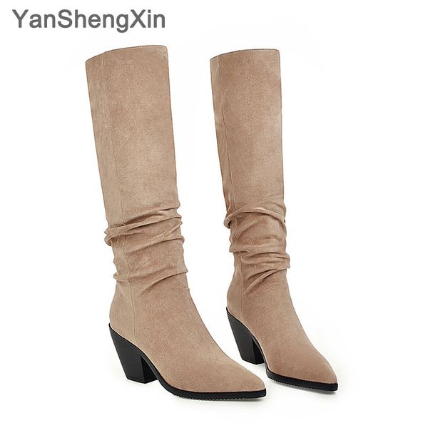 yanshengxin shoes woman boots wrinkle soft genuine fur high heel women boots autumn winter pointed toe women shoes ladies boots t200104, Black
yanshengxin shoes woman boots wrinkle soft genuine fur high heel women boots autumn winter pointed toe women shoes ladies boots t200104, Black