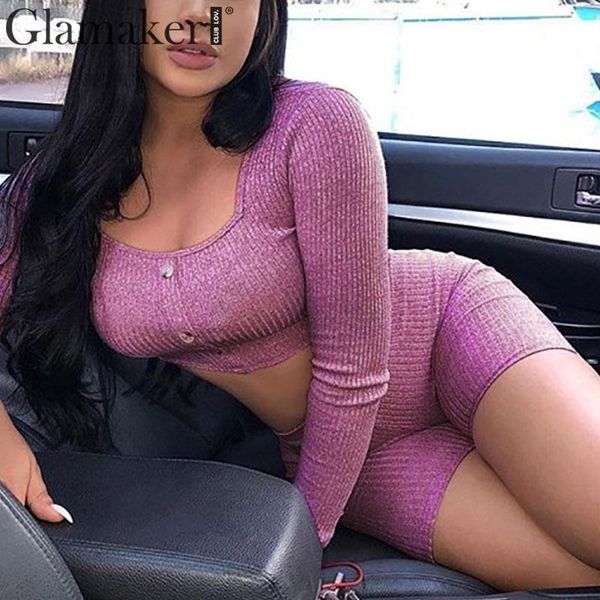 glamaker elastic knitted playsuit purple overalls for women jumpsuit romper two piece suit u neck bottom short bodysuit, Black;white
glamaker elastic knitted playsuit purple overalls for women jumpsuit romper two piece suit u neck bottom short bodysuit, Black;white