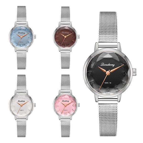 fashion women mesh strap arabic numbers round dial analog quartz wrist watch ladies dress watches gift luxury, Slivery;brown
fashion women mesh strap arabic numbers round dial analog quartz wrist watch ladies dress watches gift luxury, Slivery;brown