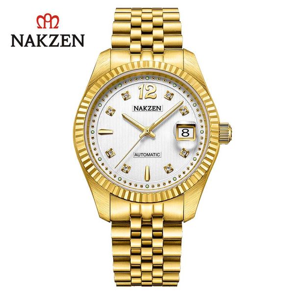 couples watch women men automatic mechnical lovers calendar 5atm waterproof stainless steel for marriage day wristwatch, Slivery;brown
couples watch women men automatic mechnical lovers calendar 5atm waterproof stainless steel for marriage day wristwatch, Slivery;brown