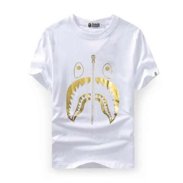 new men's wear ape tshirts gold shark head printed short sleeved t-shirts justin bieber men women's t-shirt fear of god sale, White
new men's wear ape tshirts gold shark head printed short sleeved t-shirts justin bieber men women's t-shirt fear of god sale, White