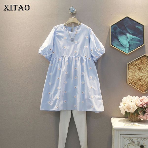 xitao print pattern dress fashion new women pullover pleated puff sleeve small fresh 2020 summer minority loose dress dmy5056, Black;gray
xitao print pattern dress fashion new women pullover pleated puff sleeve small fresh 2020 summer minority loose dress dmy5056, Black;gray