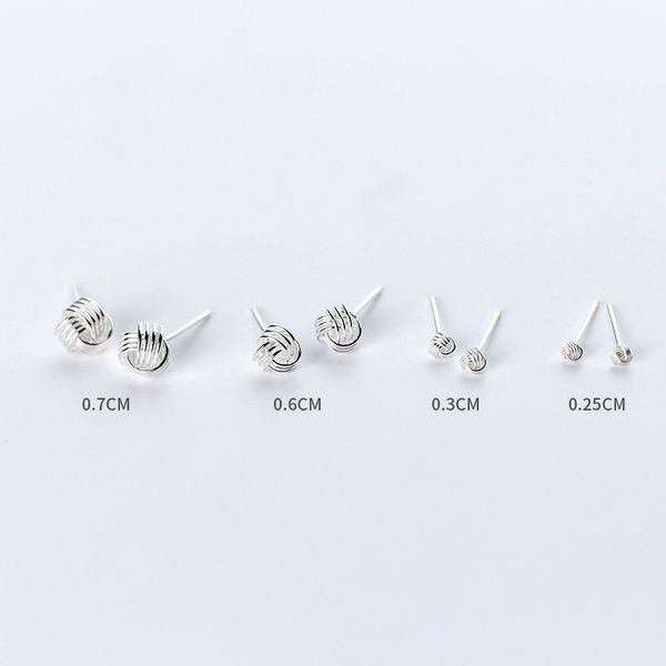 925 sterling silver creative line ball rope knot stud earrings for women minimalist sweet fashion personalized femme jewellery, Golden;silver
925 sterling silver creative line ball rope knot stud earrings for women minimalist sweet fashion personalized femme jewellery, Golden;silver