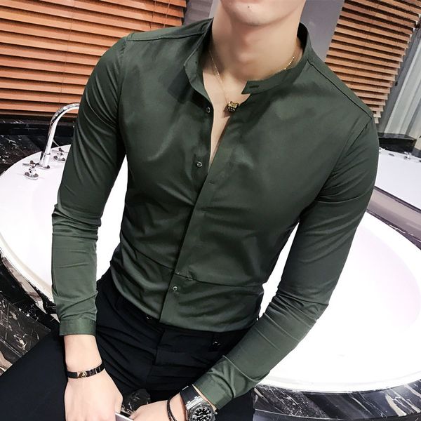 gentlemen shirt 2019 autumn long sleeve mens casual shirts streetwear all match slim fit shirt men camisa masculina, White;black
gentlemen shirt 2019 autumn long sleeve mens casual shirts streetwear all match slim fit shirt men camisa masculina, White;black
