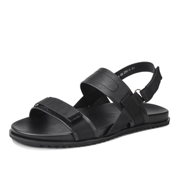 2020 summer platform men genuine leather antiskid beach shoes roman sandals men open toe hook loop slippers male, Black
2020 summer platform men genuine leather antiskid beach shoes roman sandals men open toe hook loop slippers male, Black