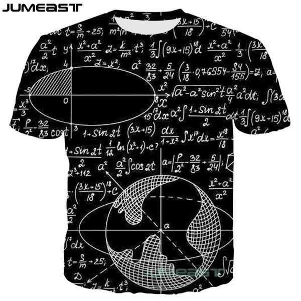jumeast new fashion 3d printed math physics formula men/women t-shirts funny geometric figure summer o-neck short sleeves, White;black
jumeast new fashion 3d printed math physics formula men/women t-shirts funny geometric figure summer o-neck short sleeves, White;black