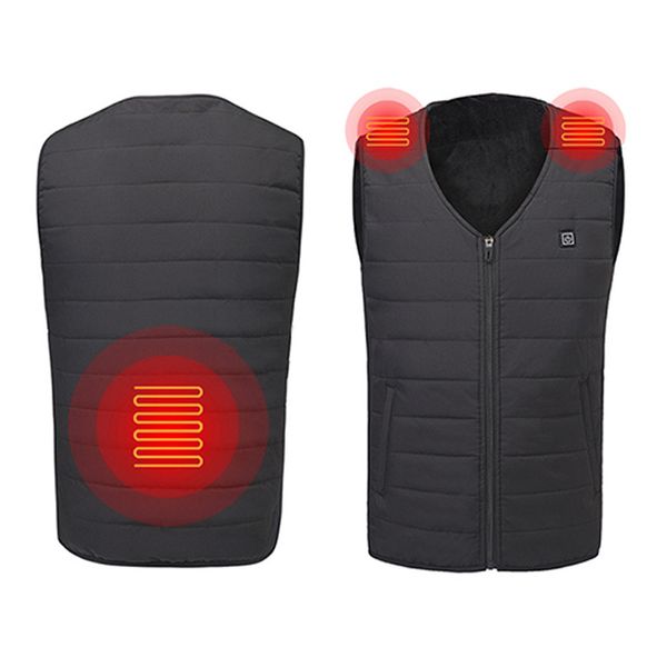 2019 winter men women electric heated vest warm jacket usb charging cotton smart heating vest electric heating waistcoat#g9, Black
2019 winter men women electric heated vest warm jacket usb charging cotton smart heating vest electric heating waistcoat#g9, Black